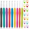 9 Sizes Crochet Hooks Set 2.0–6.0mm Ergonomic Crochet Needles